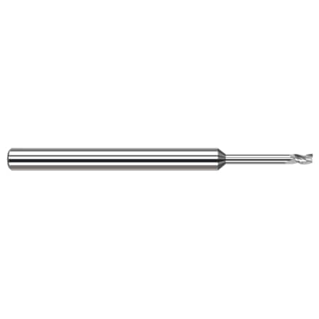 Miniature End Mill - 3 Flute - Square, 0.0250, Shank Dia.: 1/8